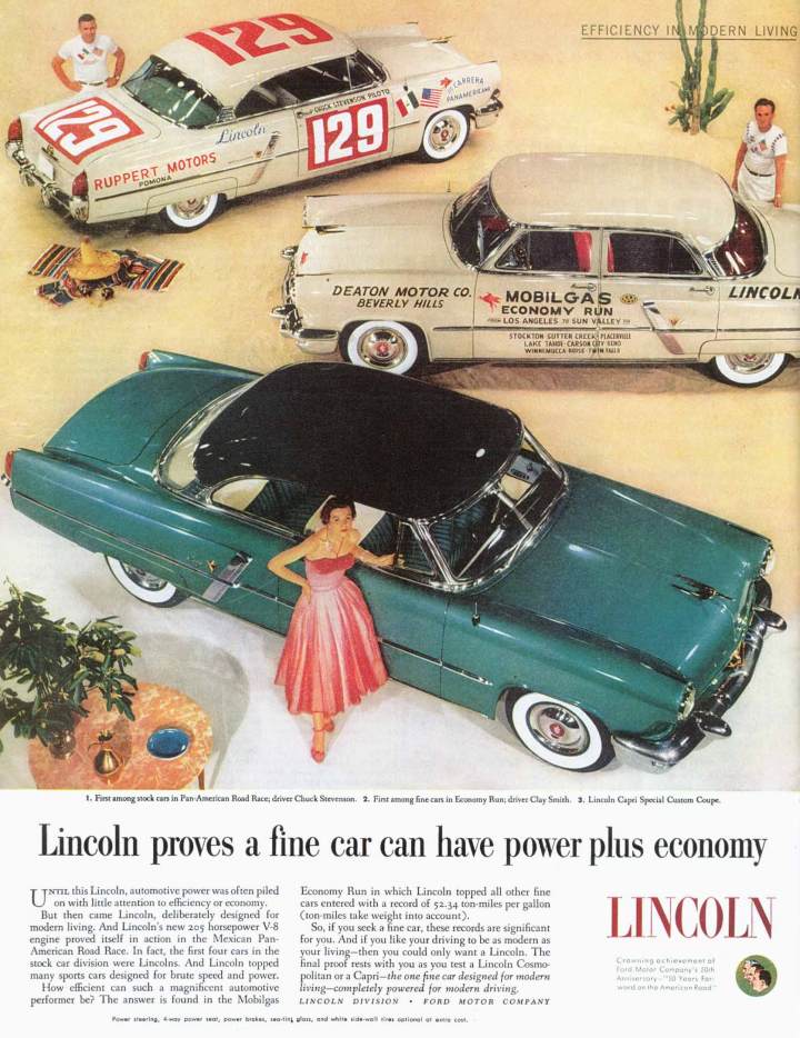 1952 1953 1954 1955 LINCOLN CHASSIS PARTS CATALOG PRINTED NOVEMBER 1954