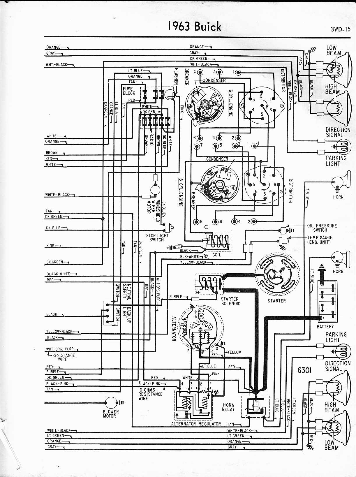 Buick Wiring Diagrams 1957 1965