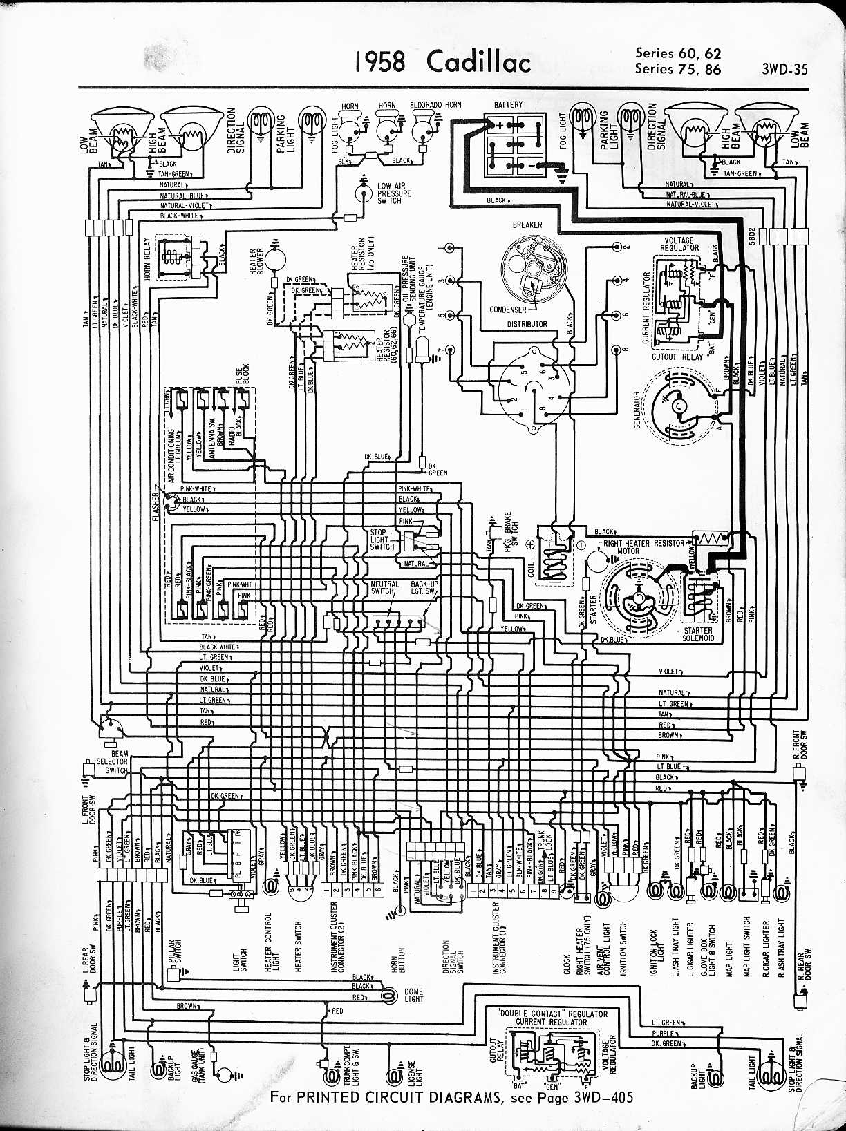 Cadillac Wiring Diagrams: 1957-1965 Ignition Switch Wiring The Old Car Manual Project