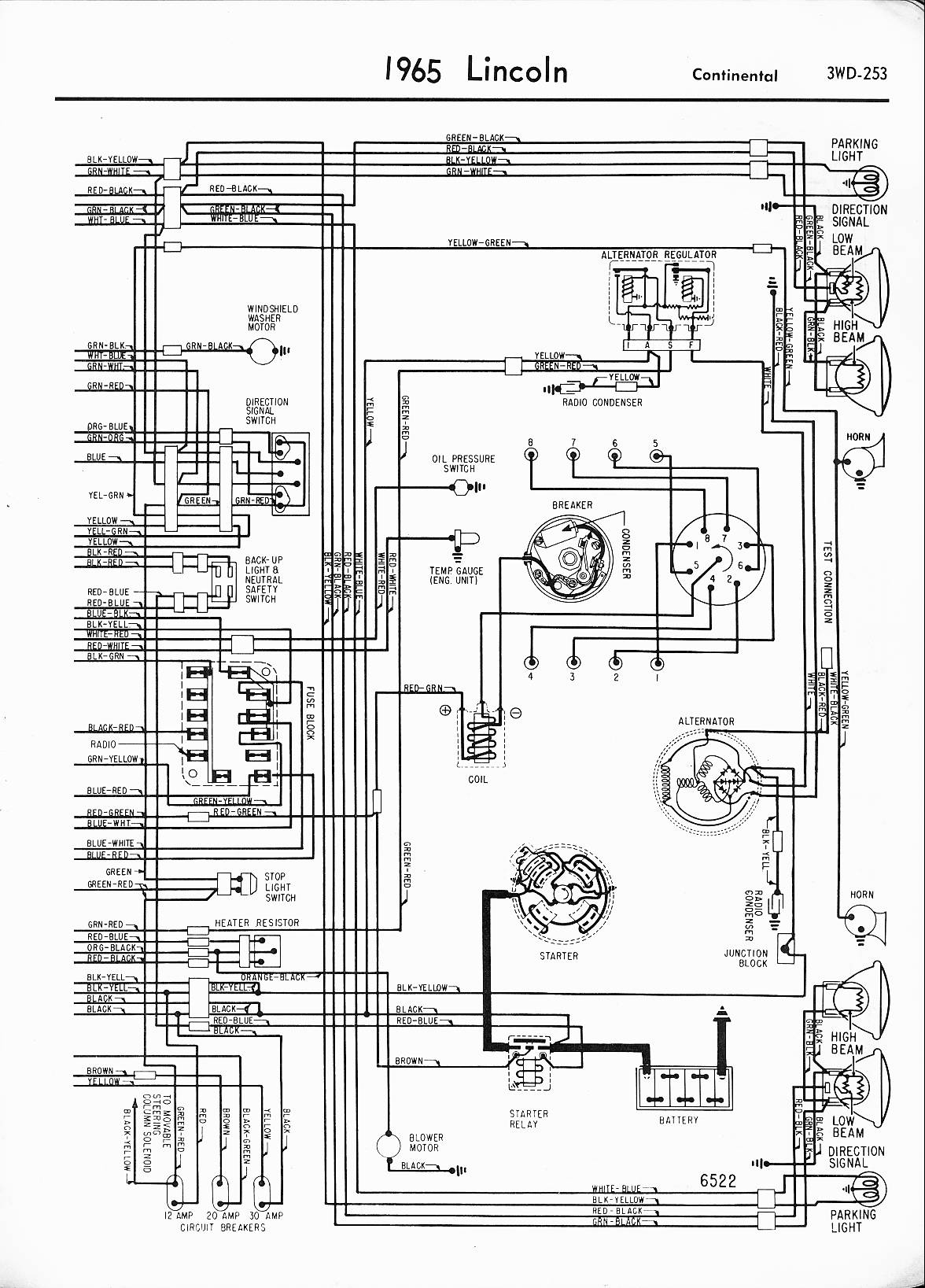 Lincoln Wiring Diagrams  1957