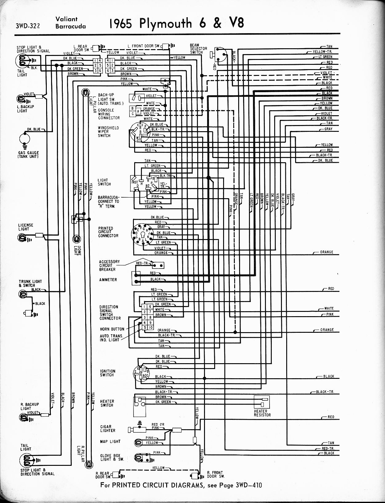 1956 - 1965 Plymouth Wiring - The Old Car Manual Project  68 Plymouth Barracuda Ignition Switch Wiring Diagram    The Old Car Manual Project