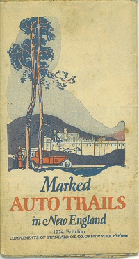 Marked Auto trails in New England 1924 Edition