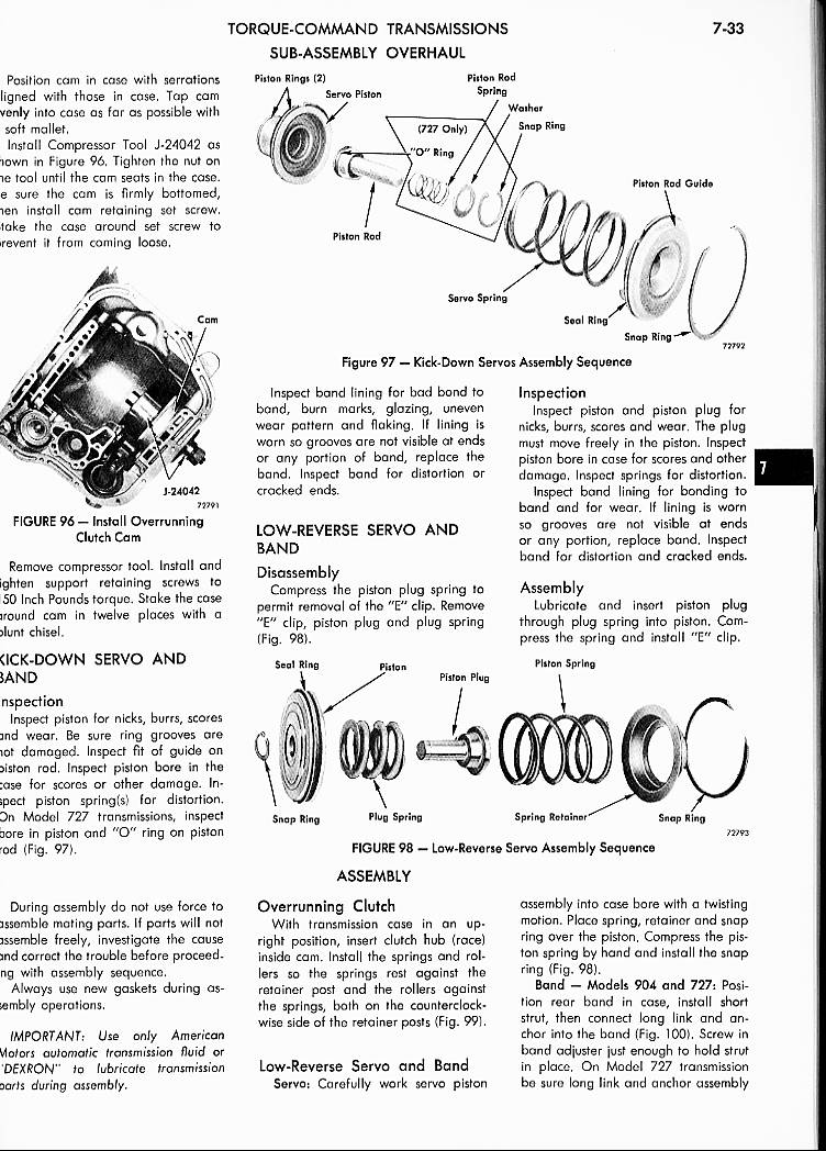 Classic car manuals 1973 AMC Technical Service Manual, Chapter 7