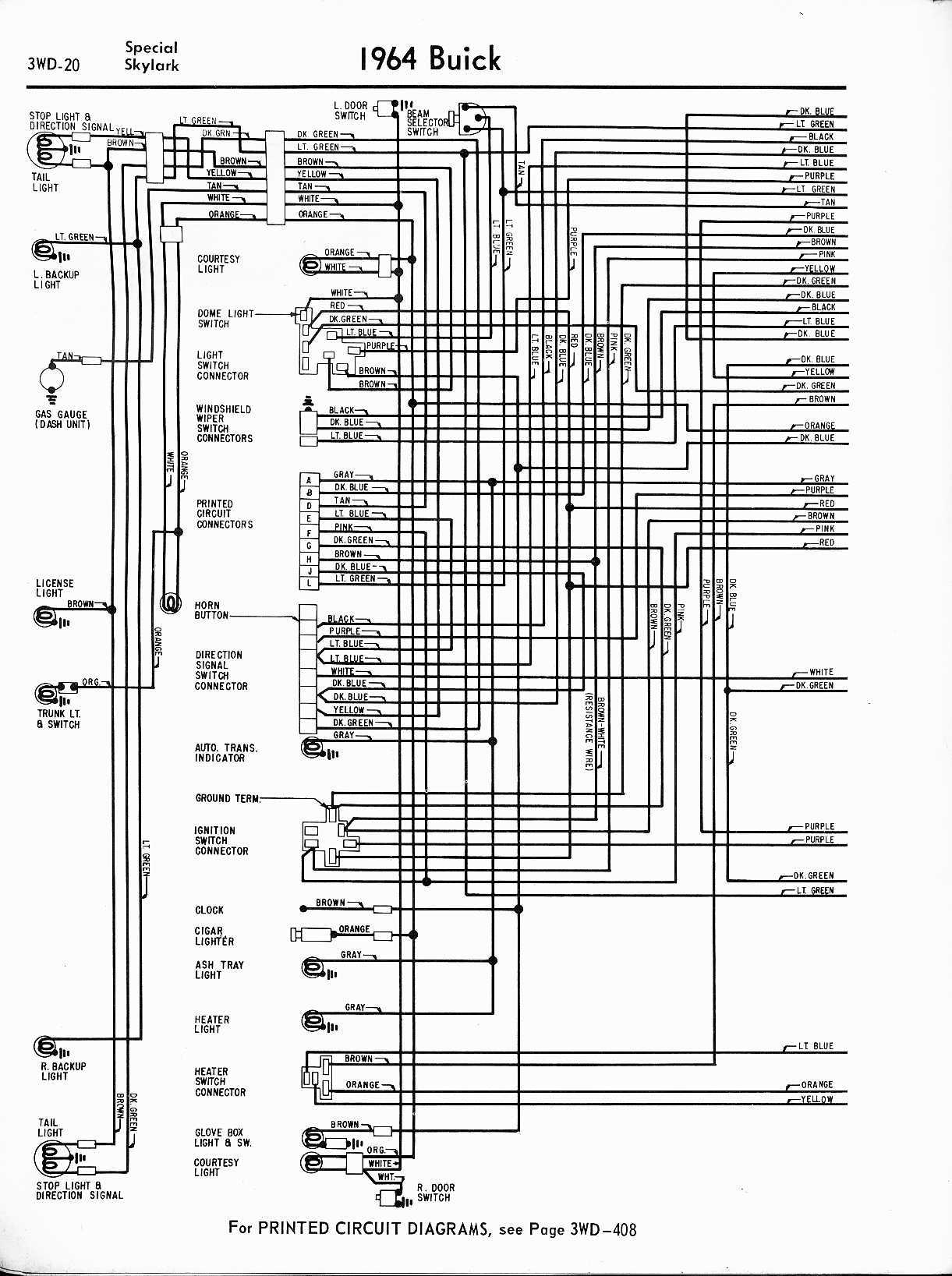 Buick Wiring Diagrams: 1957-1965 1964 impala tail light wiring diagram 