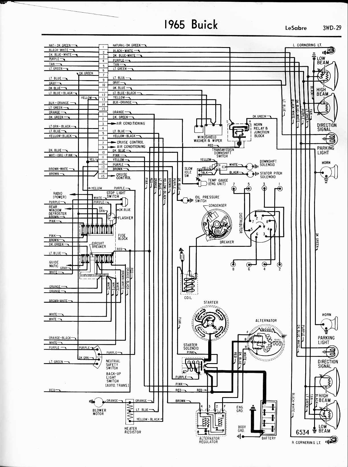 Buick Wiring Diagrams: 1957-1965 wiring diagram buick wildcat 