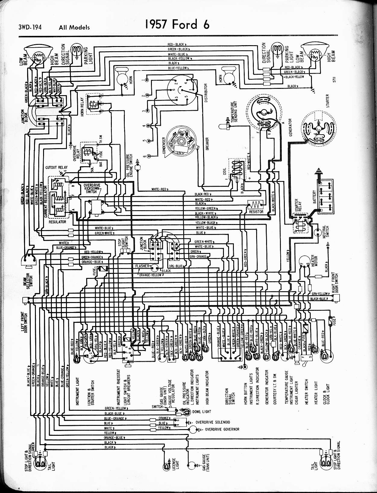 1957 Ford ranchero wiring diagram #2