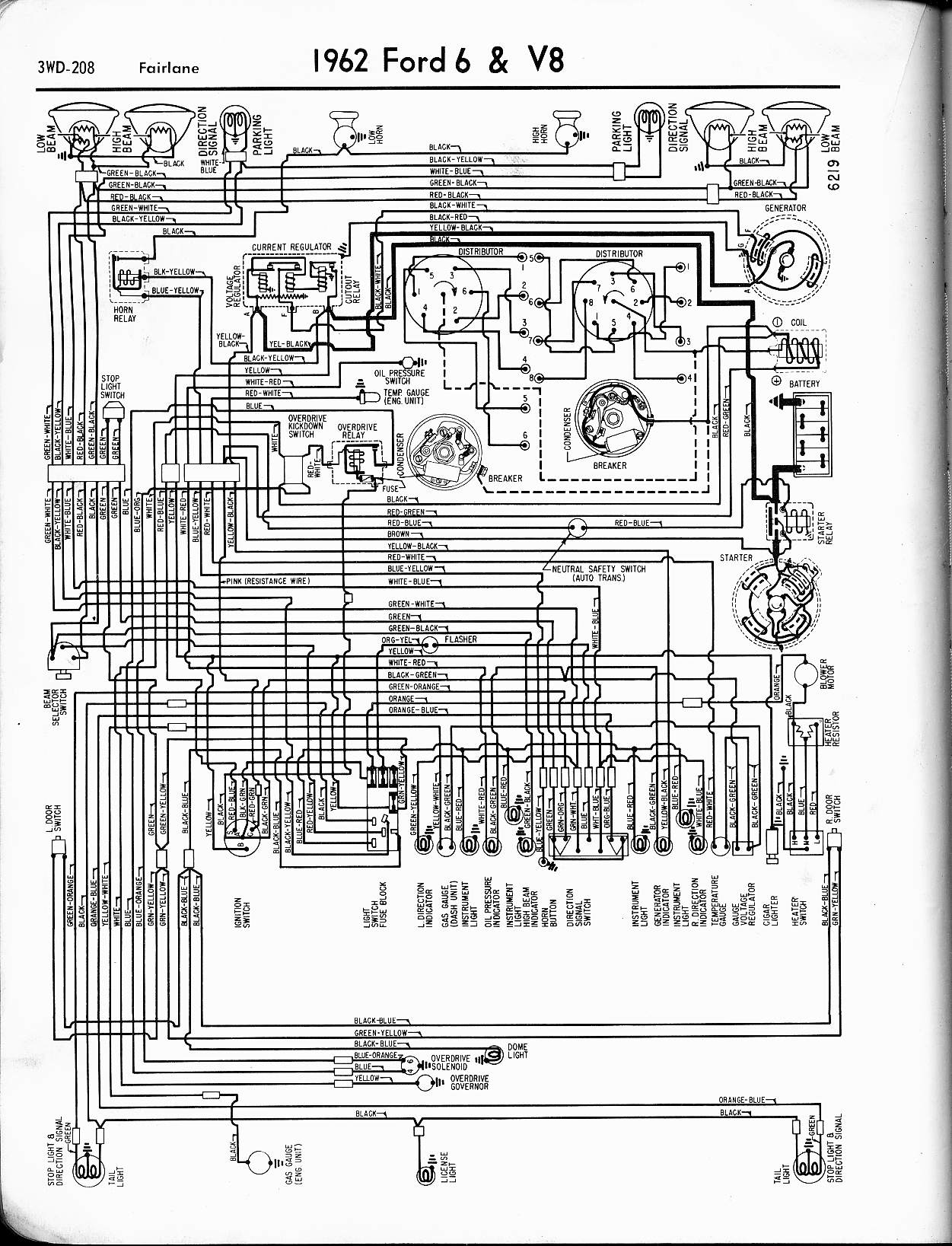 1962 Ford thunderbird wiring diagram #3