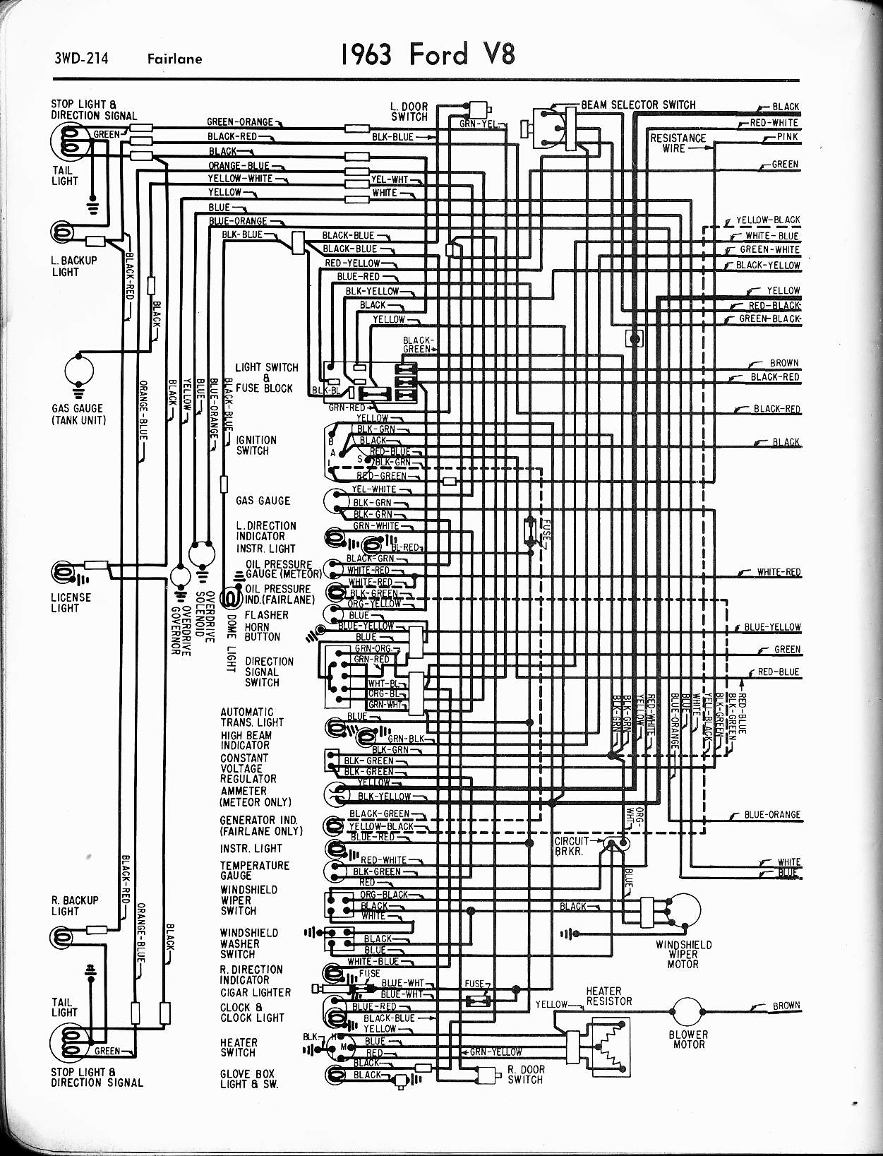 1956 Ford car wiring diagram #6