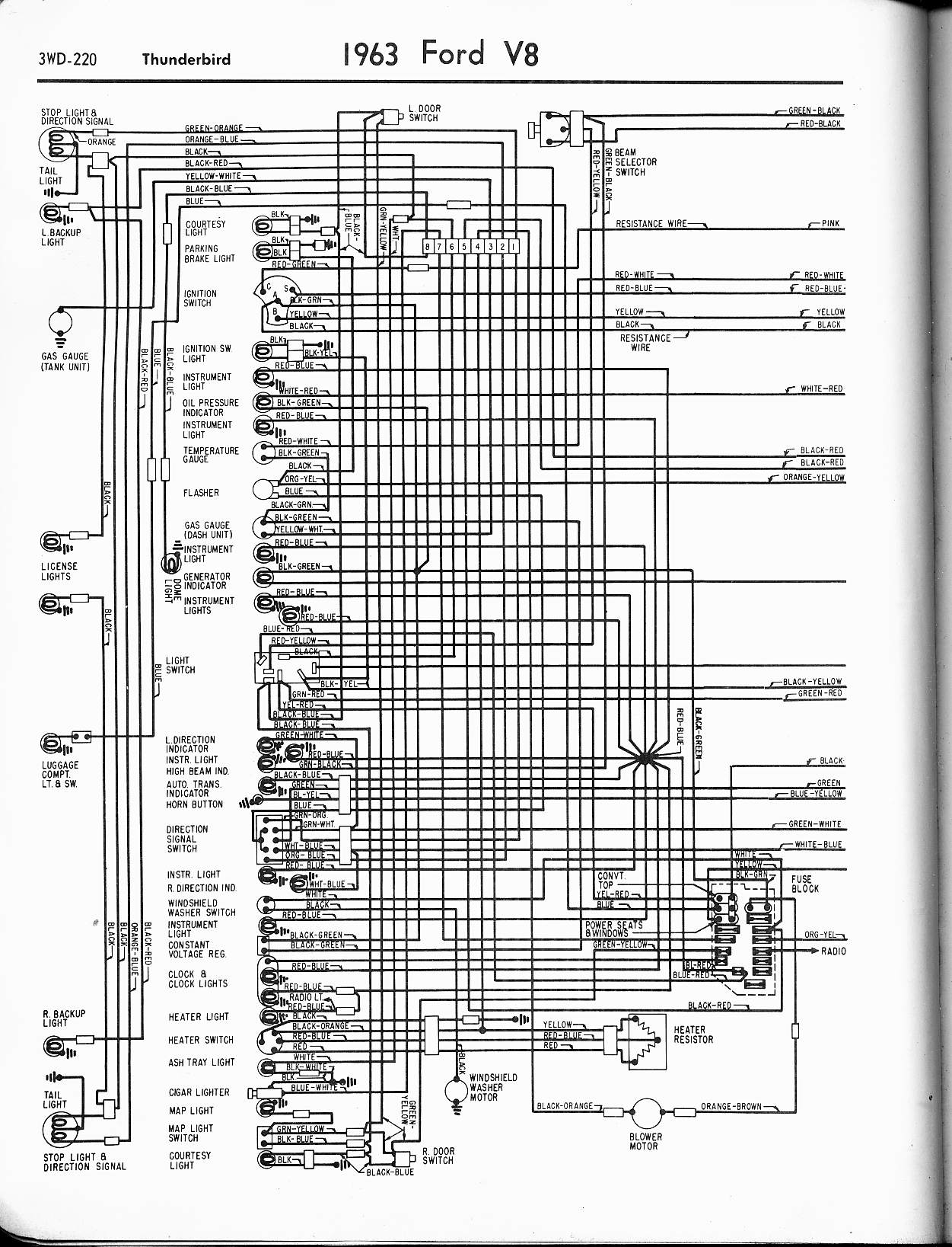 1963 Diagram ford pickup wiring