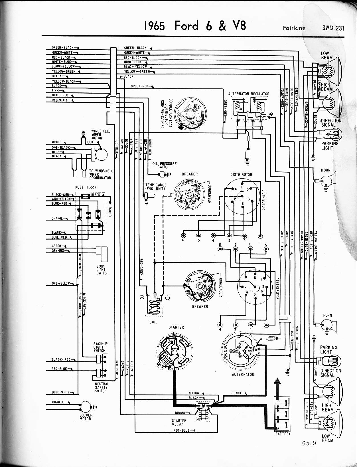 1961 Ford galaxie wiring diagram #10